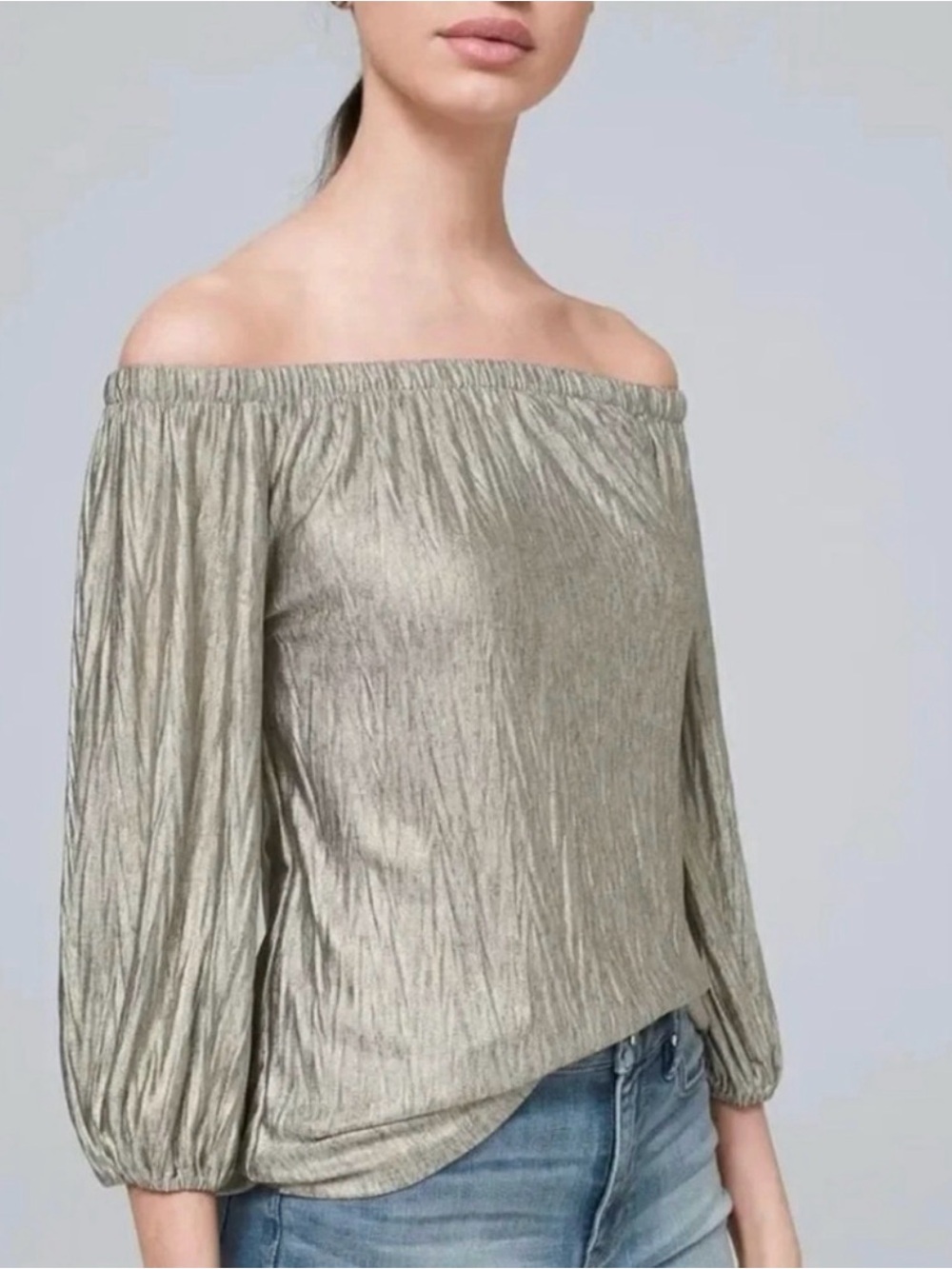 White House Black Market off the shoulder top